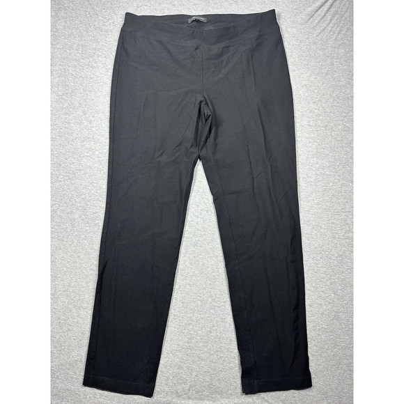 Eileen Fisher Women‎ Size S Small Pull On Black Pants Viscose Blend - Picture 1 of 6